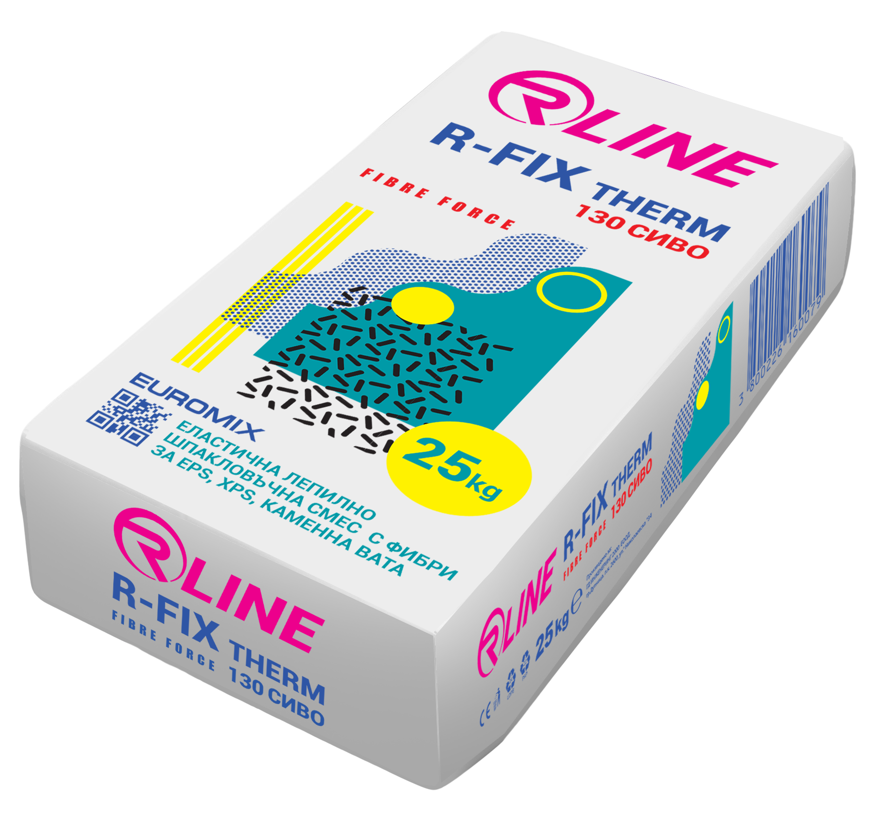 Сива лепилно-шпакловъчна смес – R-Fix Therm 130