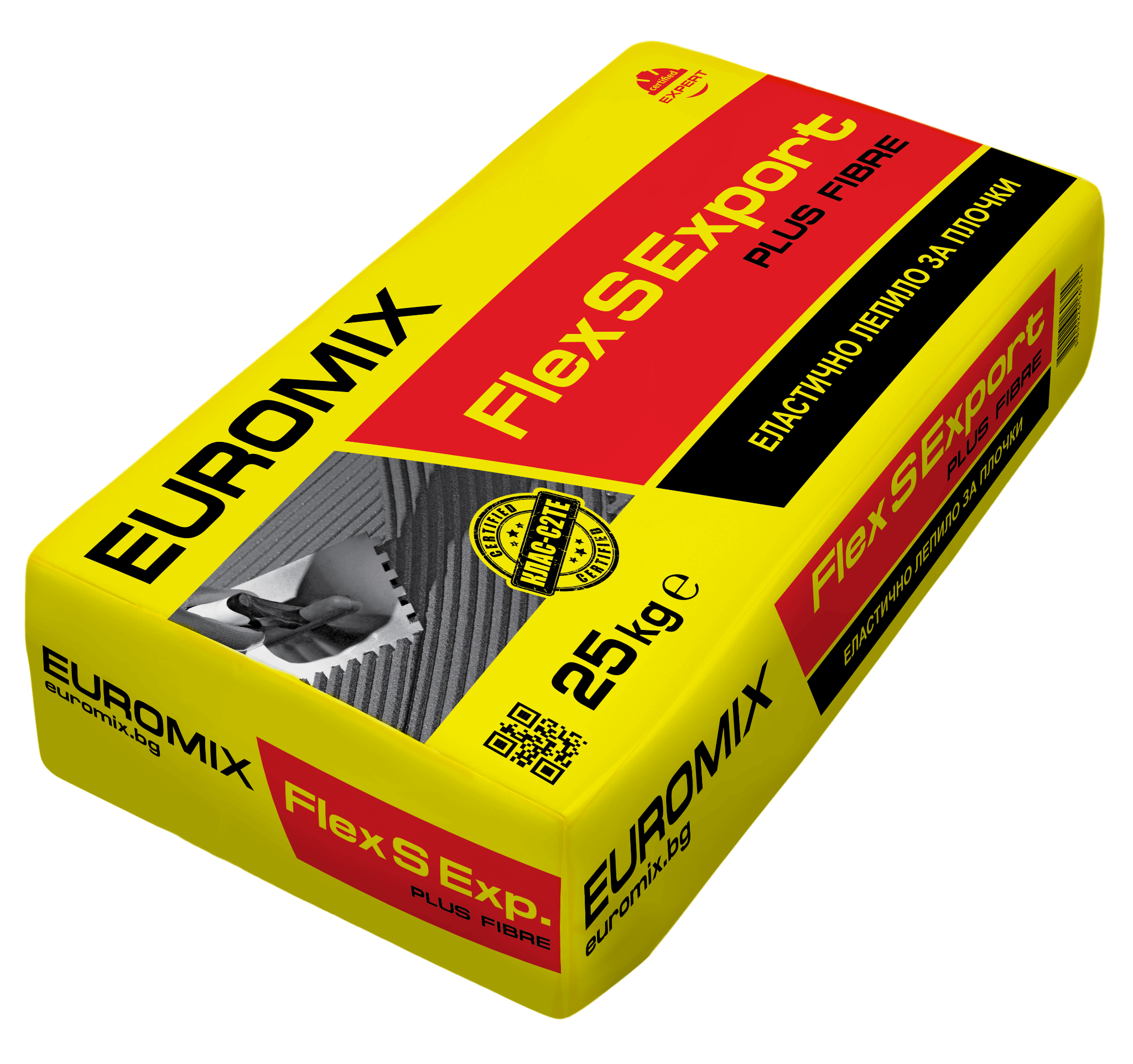 Сиво лепило за плочки C2TE – Flex S Export